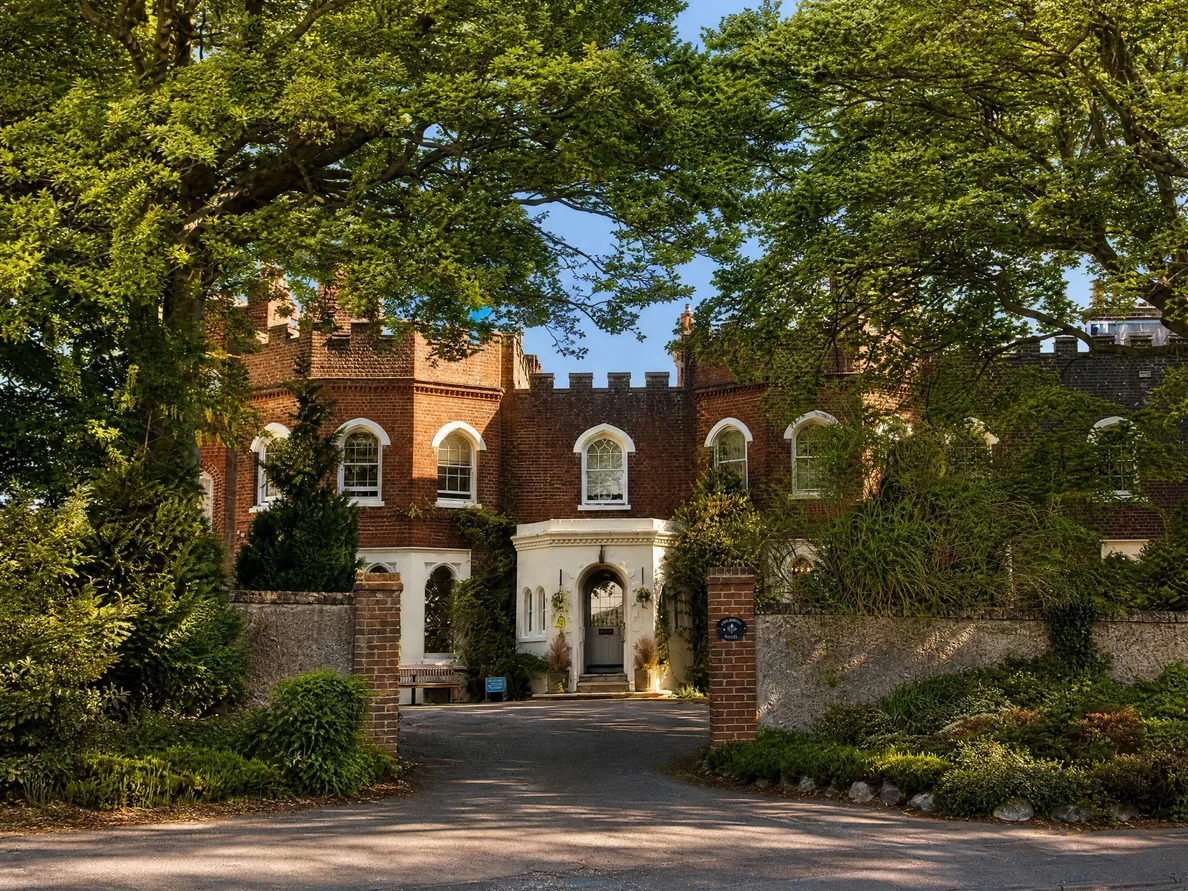 The Grade II listed exterior of Belmont Castle